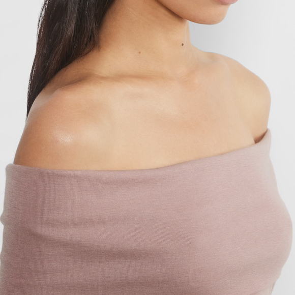 Aritzia Babaton Mauve Wool Blended Streamline Top - Picture 2 of 7